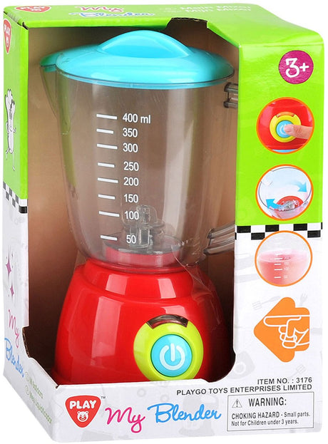 Playgo Spielzeugmixer mit Licht und Obstzubehör – Küchenspielzeug.