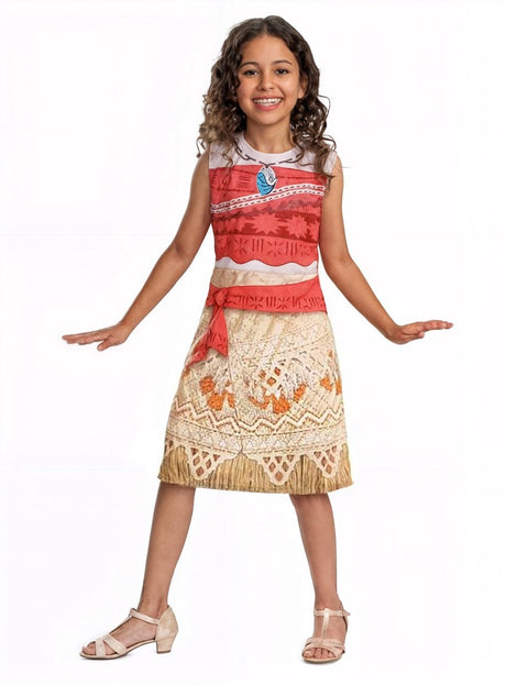 Disguise Disney – Moana 2, Kostüm Moana Vaiana Basic Plus Kleid, Größe XS (3–4 Jahre)