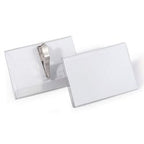 Abzeichen langlebig 8111-1 transparent 25 Stück 5,4 x 9 cm