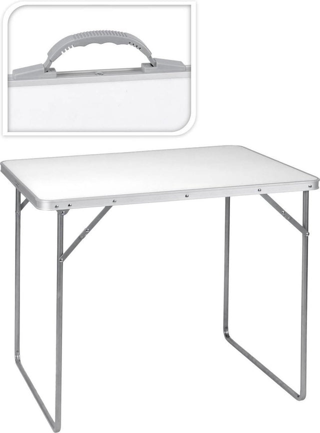 Redcliffs campingtafel - wit - 80 x 60 x 69 cm - tuintafel - inklapbaar