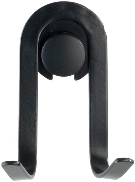 Wenko Wandhaken Double Classic Plus Schwarz mattschwarz, 2 Stück - Handtuchhaken
