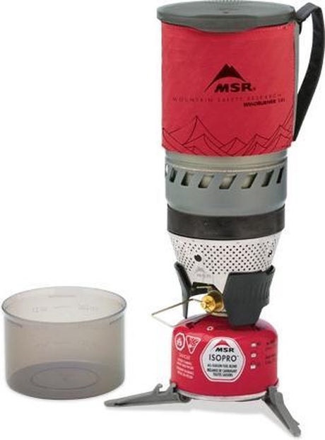 Msr windburner 1.0l sys - campingkooktoestel - winddicht - red