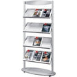 Prospekthalter Sirius Silber 12 x A4