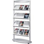 Prospekthalter Sirius Silber 12 x A4