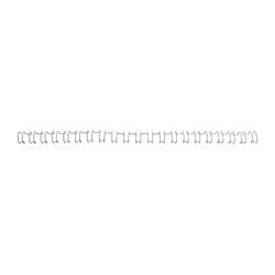 Binderücken GBC Wirebind 21 Metall 6 mm Silber Kapazität 45 Blatt