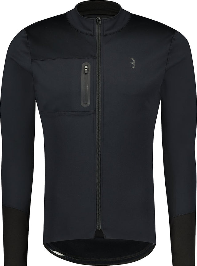 Bbb cycling coldguard fietsjack - winterjas - winddicht en waterafstotend - racefiets kleding - zwart - maat l - bbw-456