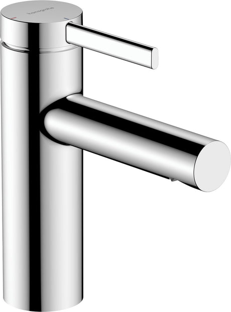 Hansgrohe zesis s – Waschtischarmatur – Einhebelbedienung – Kaltstart energiesparend – mit Ablaufgarnitur – 100 mm Größe – mattschwarz