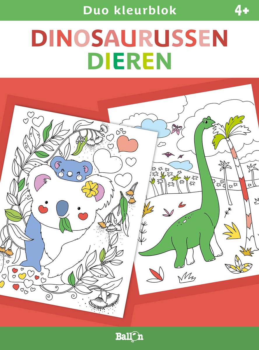 Standard-Publisher-Duo-Farbblöcke – Dinosaurier und Tiere