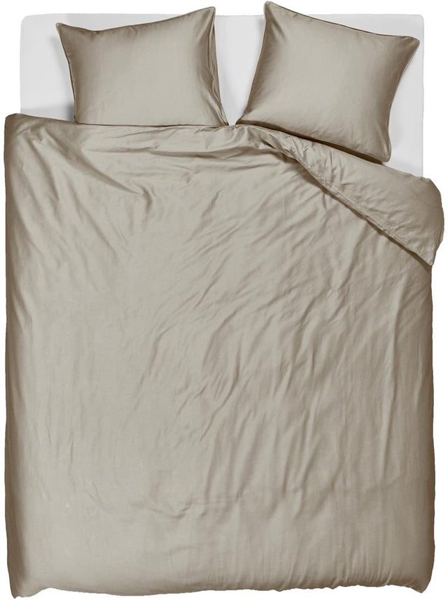 Beddinghouse change dekbedovertrek - effen - tweepersoons - 200x200 220 - zand