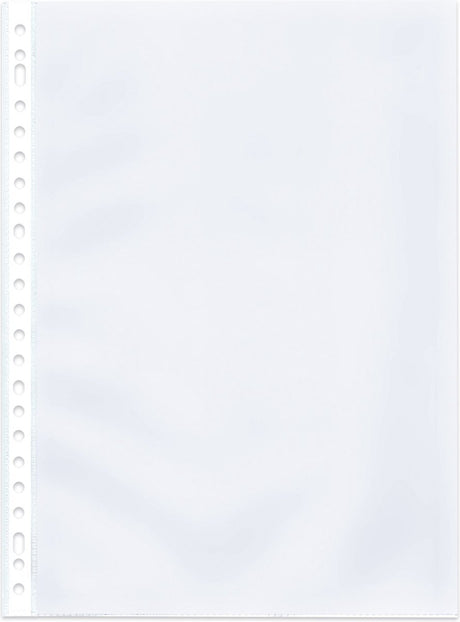 Kangaro-Showtasche – A4 – PP – 23 Löcher – 120 Mikron – transparent gekörnt – 50 Stück