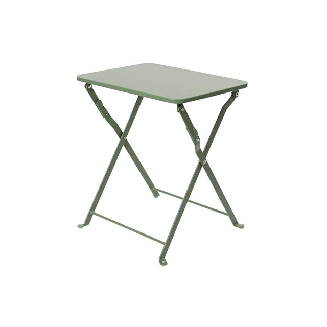 Decoris Beistelltisch Göteborg Stahl für den Außenbereich grün 40x30x45cm