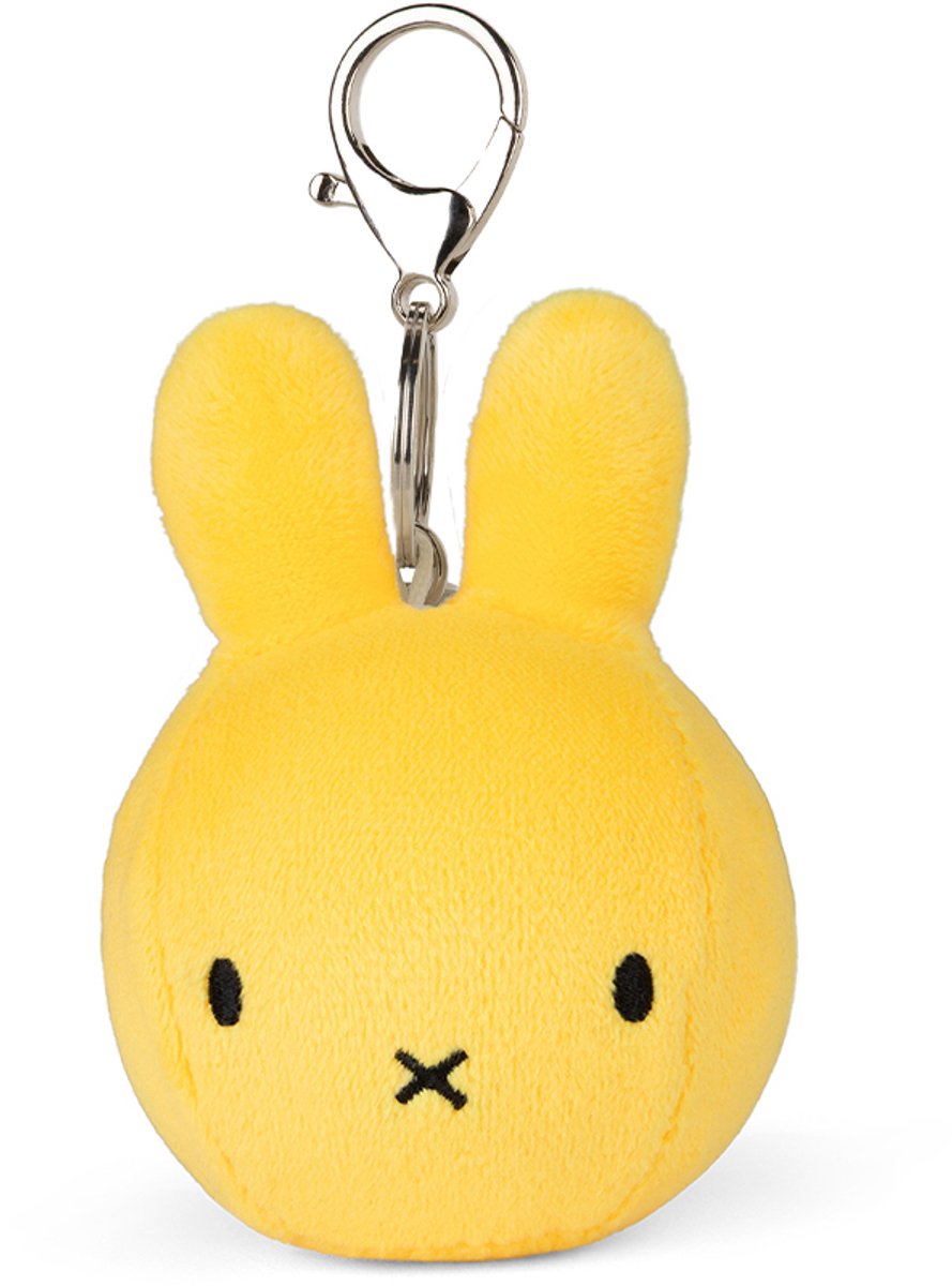 Bon ton toys nijntje - squish ball keychain - geel - 9 cm - 3,5''
