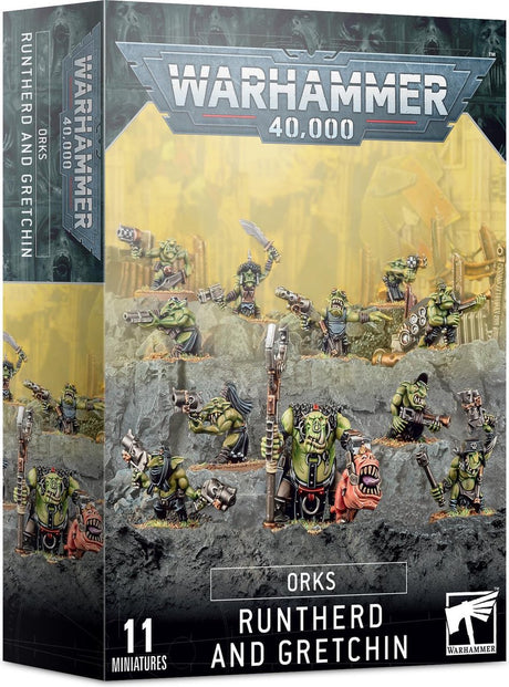 Games workshop warhammer 40,000 - orks: runtherd and gretchin -