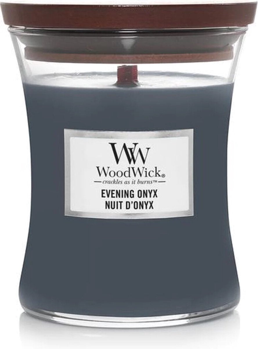 Mittlere Kerze von Woodwick – Abend-Onyx