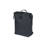 Basil Soho Nordlicht Fahrrad Rucksack - Schwarzer moderner Rucksack mit LED