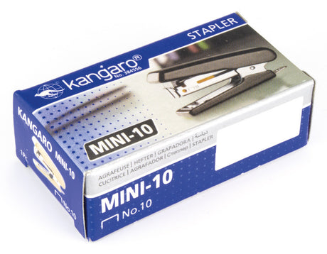 Kangaro k-7305808 Heftgerät Mini-10 rot, max. 10 Blatt, Nr. 10 Heftklammern