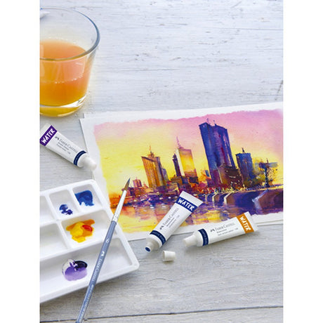 Faber Castell FC-169624 Aquarellfarbe, 24 Tuben + Mischpalette und Pinsel