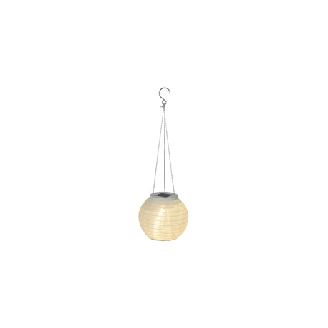 Lumineo Solarlaterne aus weißem Nylon ø15xh10cm