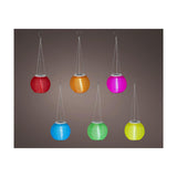 Lumineo solar lantaarn nylon ã˜15xh10cm 6 assorti