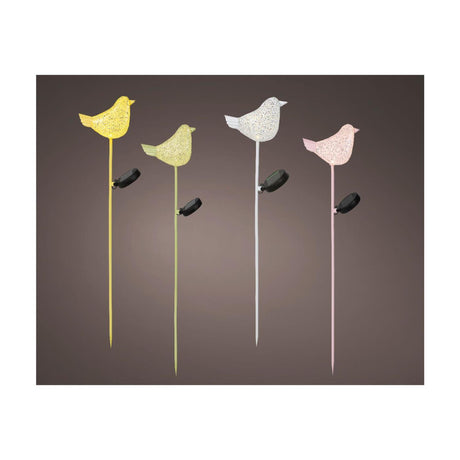 Lumineo Solar-Steckleuchte Vogel Metall 13,5x7x80cm