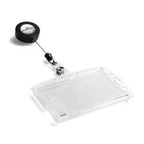 Robuster Kartenhalter – 8,5 x 5,4 cm – inklusive Ausweisrolle – 10 Stück