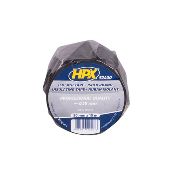 Hpx PVC-Isolierband 50 mm x 10 Meter – Schwarz