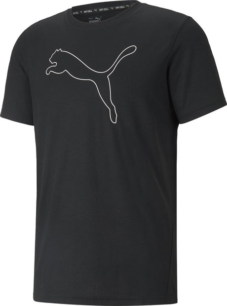 Puma Performance Cat Tee M Herren Sportshirt - Schwarz - Größe XXL