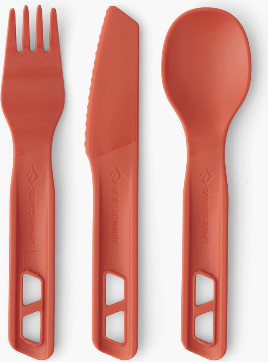 Sea to summit - passage cutlery set - [3 piece] - orange - bestekset