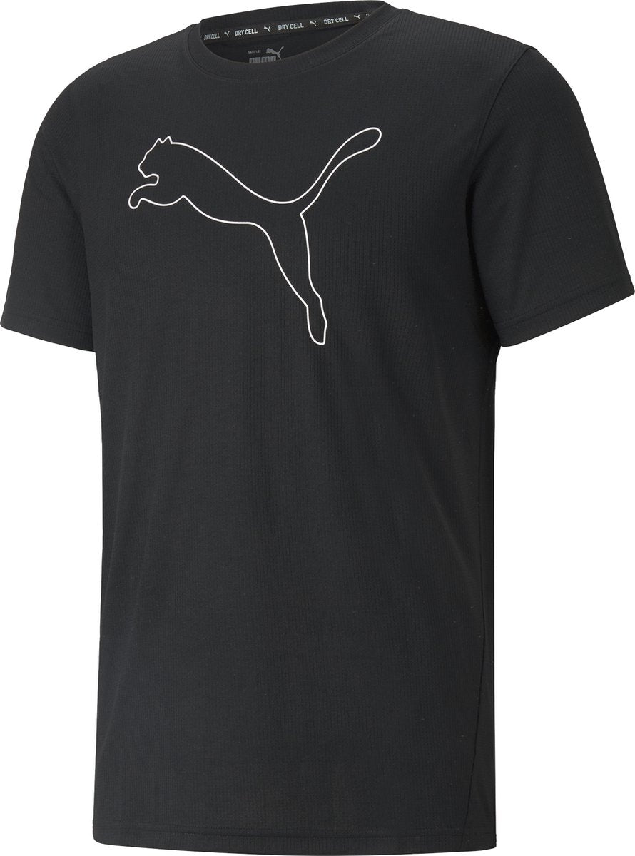 Puma Performance Cat Tee M Herren Sportshirt - Schwarz - Größe XXL