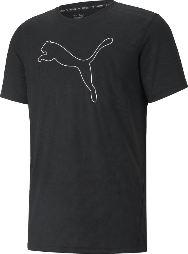Puma Performance Cat Tee M Herren Sportshirt - Schwarz - Größe XXL