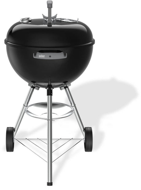 Weber Bar-B Wasserkocher – ø 47 cm Grillrost – Holzkohlegrill – Schwarz – Ascheauffangschale – 2 langlebige, wetterbeständige Räder – Deckelthermometer – 2 Werkzeughaken – kratz- und rostbeständig