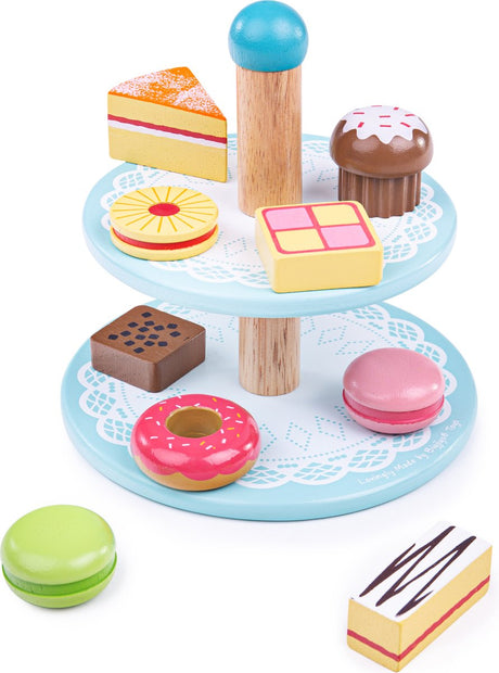 Bigjigs Tortenständer mit Cupcakes