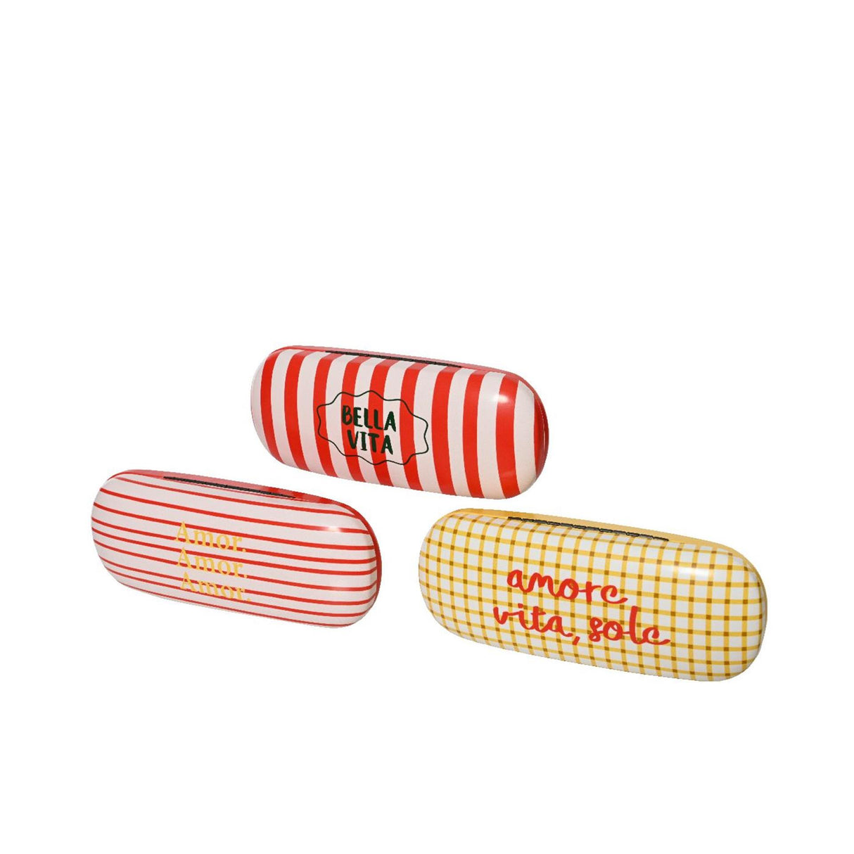 Decoris Brillenetui mit Text 6x4x16,5cm