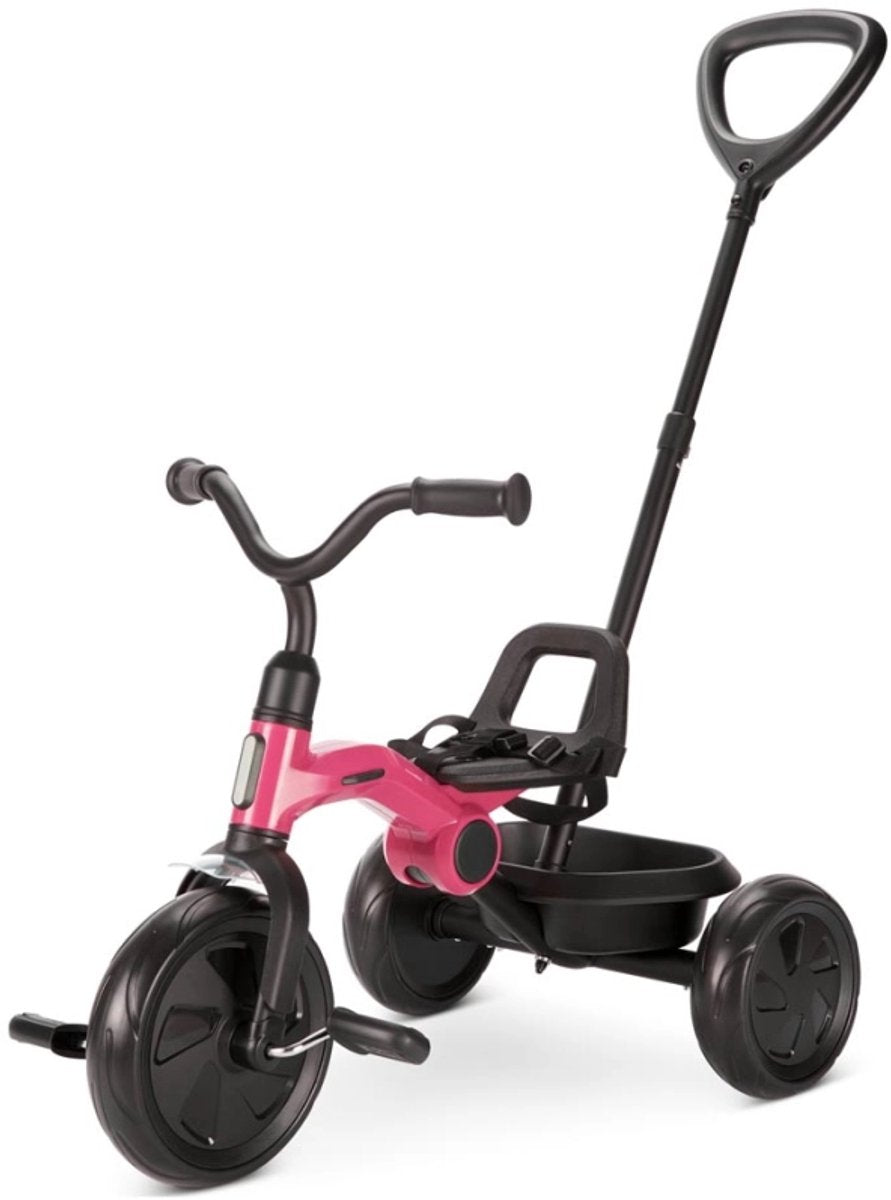 Qplay ant plus trike - pink - foldable tricycle with handlebar