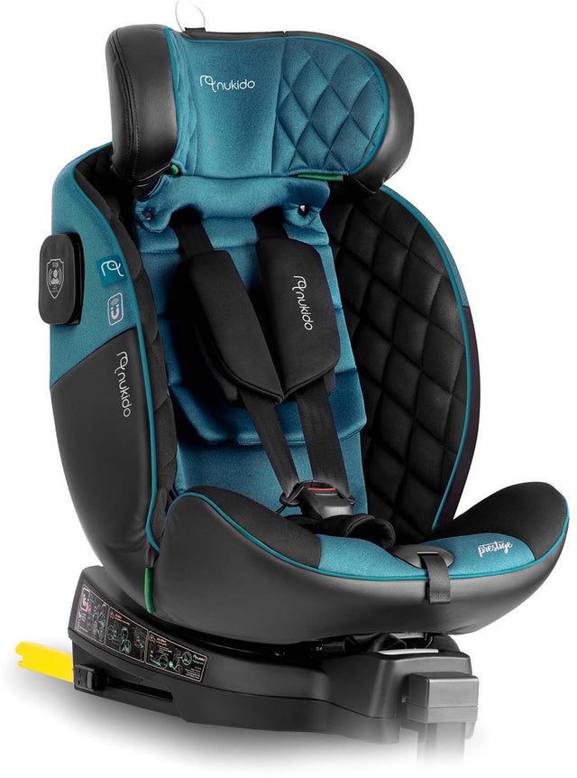 Nukido prestige line autostoel zwart blauw 0-36kg isofix