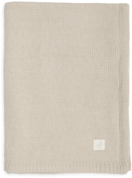 Jollein baby deken ledikant 100x150cm sprinkle knit sand fluffy