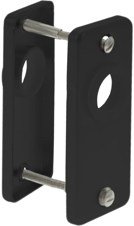 Starx Patent-Rosette-Griffloch – 83,5 x 34,5 mm – Aluminium schwarz