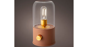 Led oplaadbare campinglamp terra plastic binnen dia11cm x h.20cm