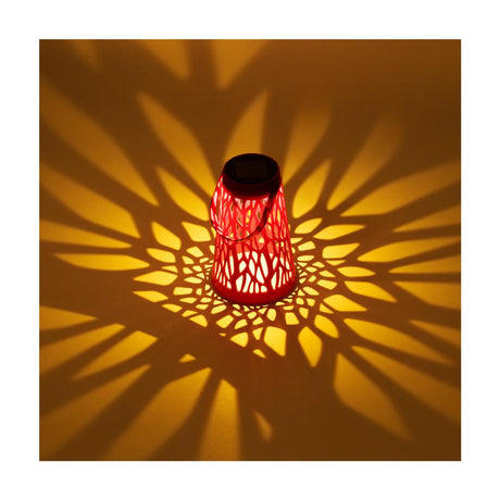 Lumineo Solarlaterne Kunststoff ø11,5xh18cm