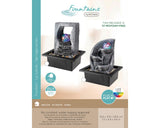 Lumineo fontein polyresin met kleurveranderende bal l18.8-w21.5-h25.5cm
