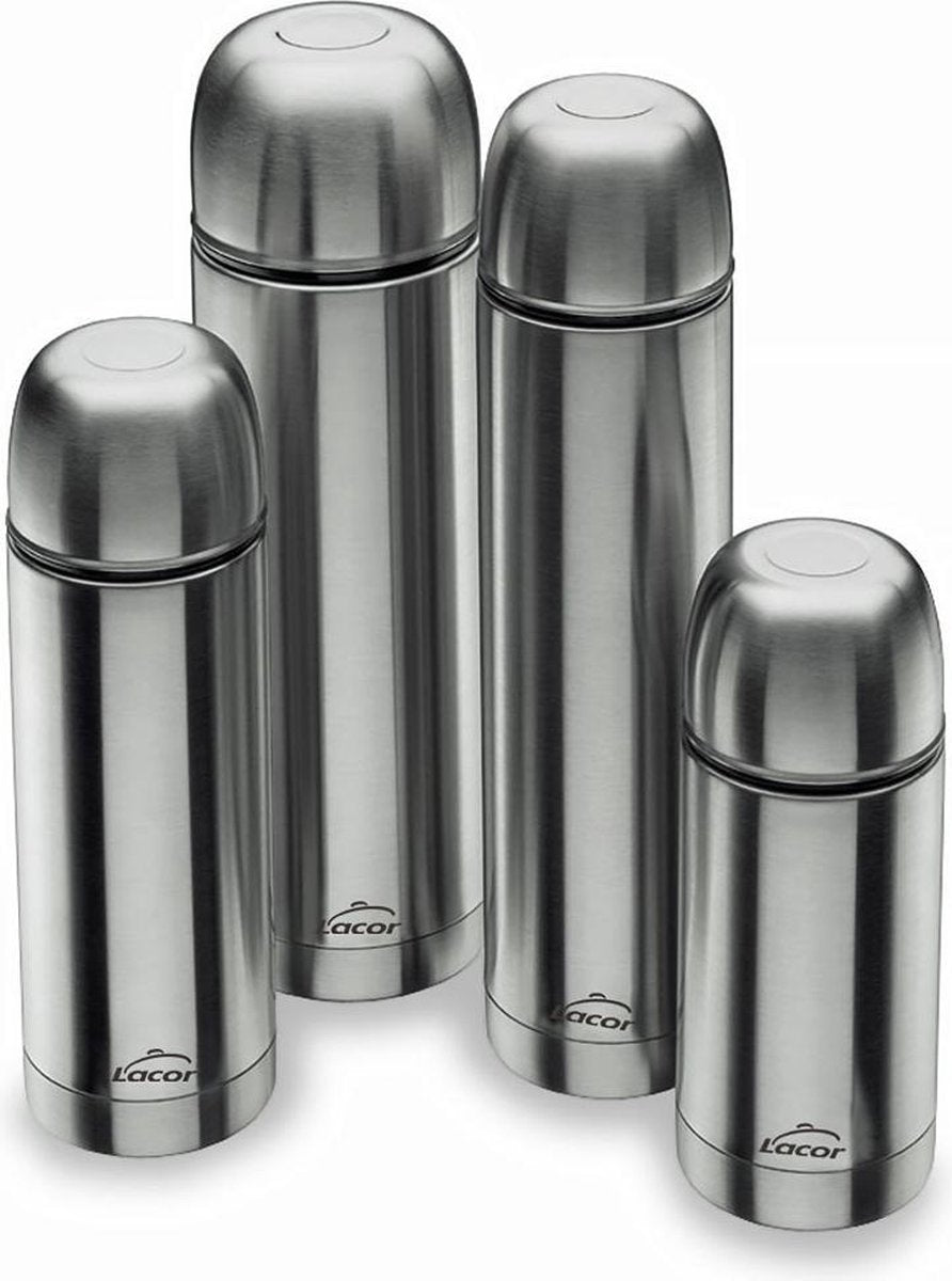 Lacor Thermoskanne – doppelwandig – 750 ml – Edelstahl