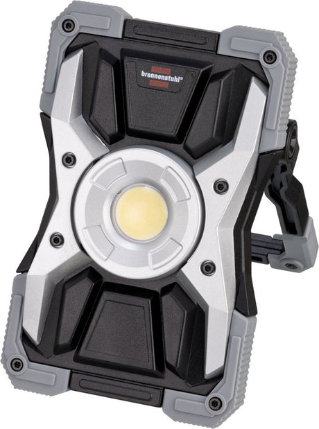 Brennerstuhl Akku-LED-Arbeitsleuchte rufus LED-Bauleuchte für Werkstätten (LED-Strahler mit Powerbank-Funktion, inkl. Ladekabel, Gehäuse aus Aluminiumdruckguss, 1500lm, IP65)