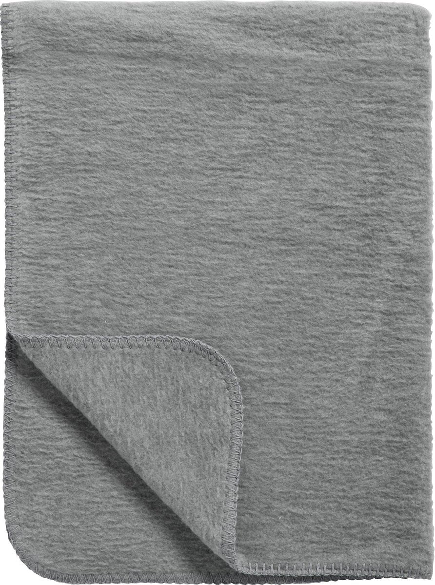 Meyco Baby-Uni-Kinderbettdecke – gewebt – grau – 100 x 150 cm – 1,0 Tog