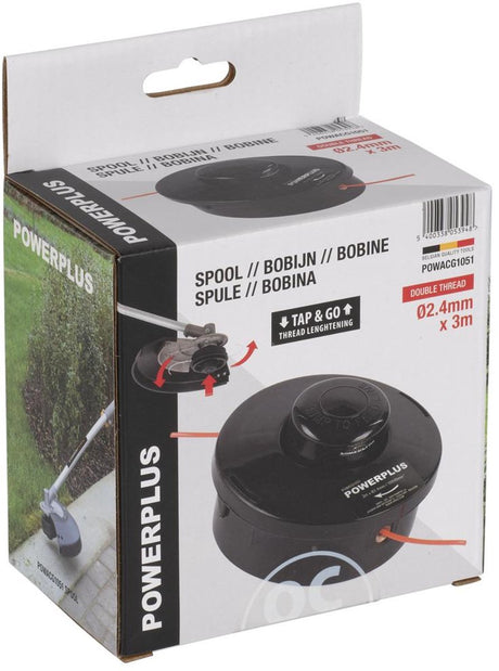 Powerplus powacg1051 bobijn - spoel voor grastimmer en bosmaaier - 60476-60478-xg3012-xg3016-xg3023-xg3025-xg30