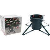 Home styling kerstboomstandaard large groen metaal voor bomen tot 2,5 meter
