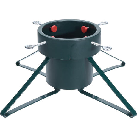 Home styling kerstboomstandaard large groen metaal voor bomen tot 2,5 meter