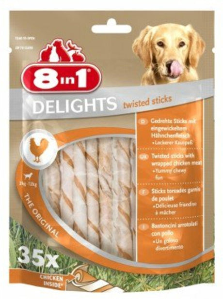 8in1 Köstlichkeiten Twisted Sticks Hähnchen – 35 Stück