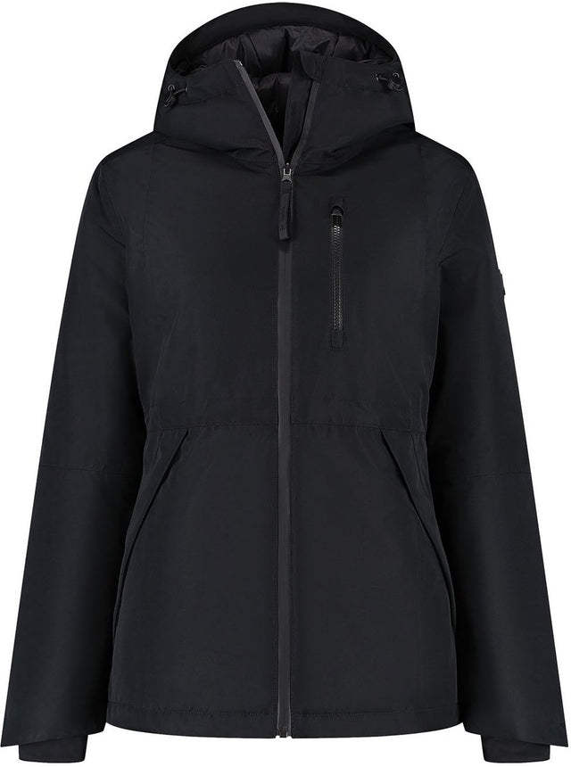 Kjelvik nela dames outdoorjas - zwart 48