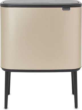 Brabantia bo touch bin prullenbak - 36 liter - 1 vak - metallic gold