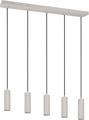 Trio Soka - Hängelampe - Grau Warm - exkl. 5x gu10 5w - Deckenmontage - höhenverstellbar